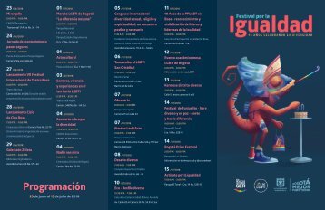 PROGRAMACION FESTIVAL POR LA IGUALDAD 2018