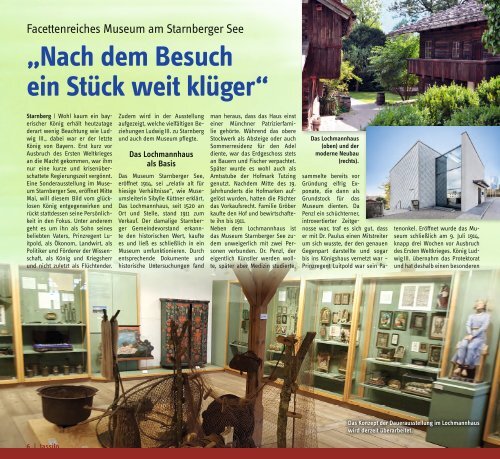 Tassilo, Ausgabe Juli/August 2018 - Das Magazin rund um Weilheim und die Seen