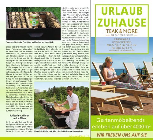 Altlandkreis Ausgabe Juli/August 2018 - Das Magazin für den westlichen Pfaffenwinkel