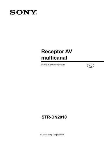 Sony STR-DN2010 - STR-DN2010 Mode d'emploi Roumain