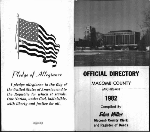 1982 Macomb County Michigan Directory