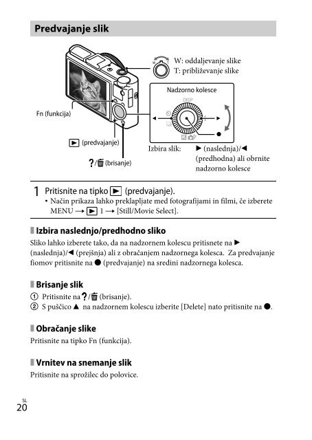 Sony DSC-RX100M2 - DSC-RX100M2 Mode d'emploi Slov&eacute;nien