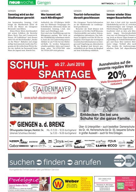 27.06.2018 Neue Woche