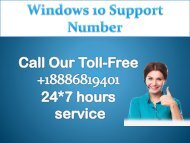 Windows 10 Support Number +1-8886-819-401