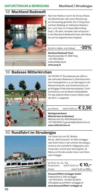 DONAU-Card Vorteilsgeberbroschüre 2018