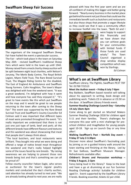 Swaffham Newsletter