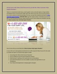 Facing issues with Yahoo Email Account ID Call 1-833-445-7444 customer care number