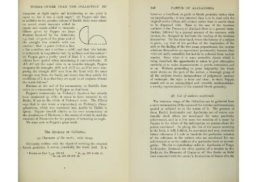 A history of Greek mathematics Vol.II from Aristarchus to Diophantus by Heath, Thomas Little, Sir, 1921