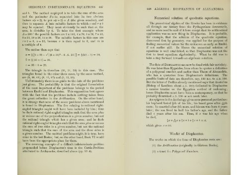 A history of Greek mathematics Vol.II from Aristarchus to Diophantus by Heath, Thomas Little, Sir, 1921