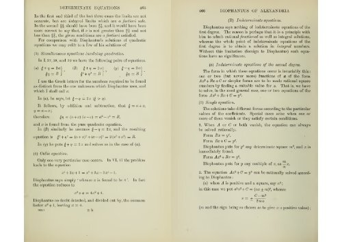 A history of Greek mathematics Vol.II from Aristarchus to Diophantus by Heath, Thomas Little, Sir, 1921