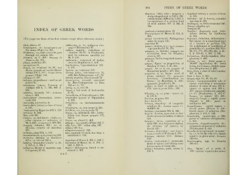 A history of Greek mathematics Vol.II from Aristarchus to Diophantus by Heath, Thomas Little, Sir, 1921