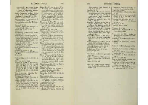 A history of Greek mathematics Vol.II from Aristarchus to Diophantus by Heath, Thomas Little, Sir, 1921