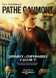 Les Cinémas Pathé Gaumont -  Le mag - Juillet 2018