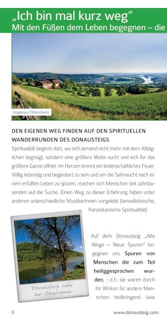 Spirituelles Wandern am Donausteig