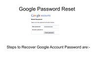 Google Password Reset Number | How to Recover Google Account