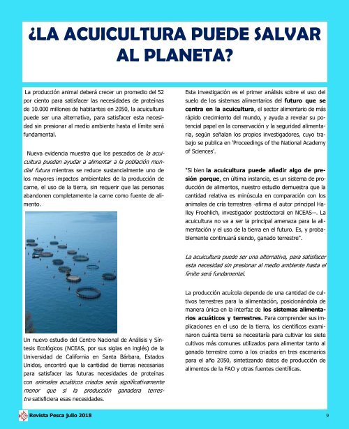 REVISTA PESCA JULIO 2018