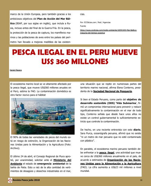 REVISTA PESCA JULIO 2018