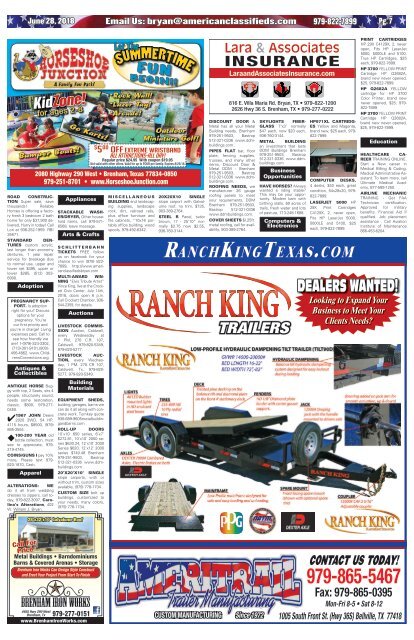 American Classifieds/Thrifty Nickel June 26th Edition Bryan/College Station