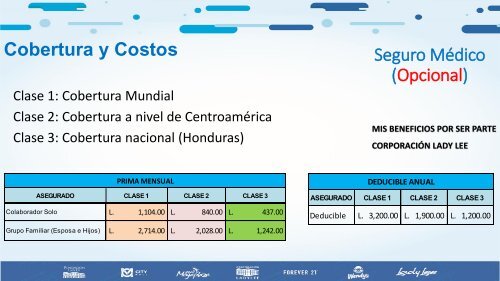 PRESENACION DE BENEFICIOS