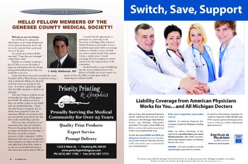 NOVEMBER - Genesee County Medical Society