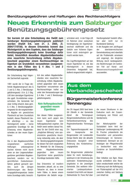 Die Salzburger Gemeinde - Kommunalnet