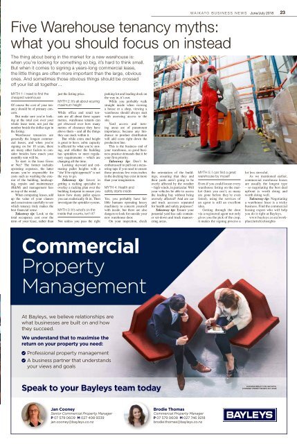 Waikato Business News June/July 2018