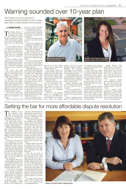 Waikato Business News June/July 2018