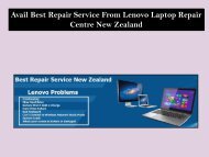 Avail Best Repair Service From Lenovo Laptop Repair Centre New Zealand