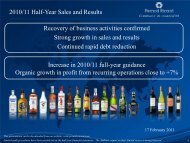 Download the Presentation - Pernod Ricard