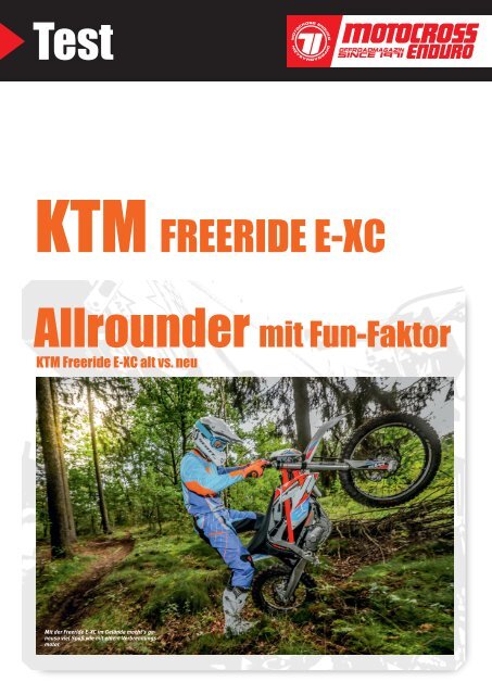 KTM Freeride E-XC alt vs. neu