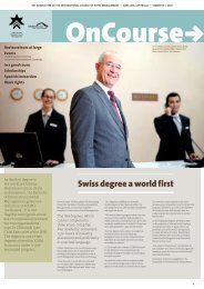 Swiss degree a world first - International College of Hotel Management