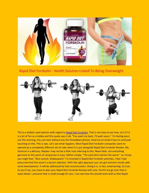 healthy feel diet forskolin