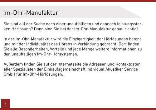 Im-Ohr-Manufaktur