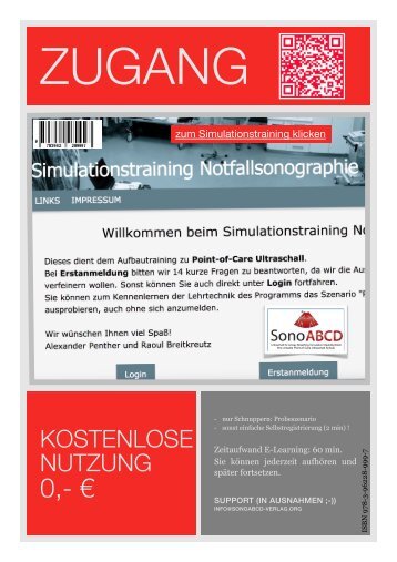 Simulationstraining Notfallsonographie auf SonoABCD