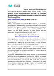 Autism Disorder Treatment Market - PDF