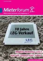 Mieterforum Dortmund - Ausgabe II/2018 (Nr. 52)