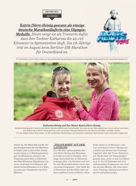 LÄUFT. Juli/August 2018