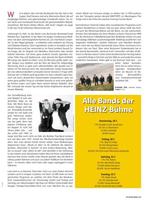 07-2018 WUPPERTAL HEINZ MAGAZIN