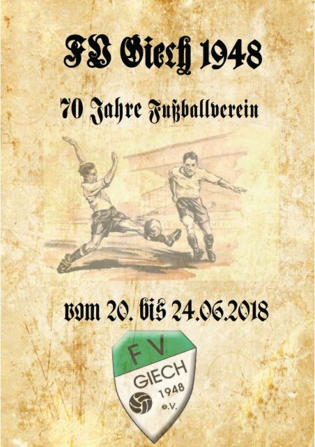 Festschrift zum 70-jährigen Jubiläum 2018