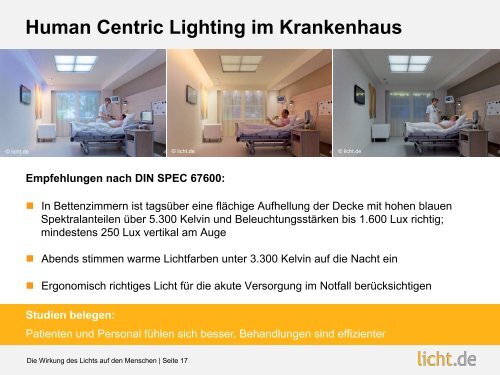 Präsentation: Human Centric Lighting  