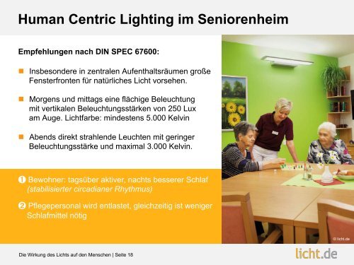 Präsentation: Human Centric Lighting  