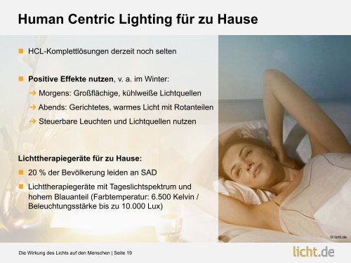 Präsentation: Human Centric Lighting  