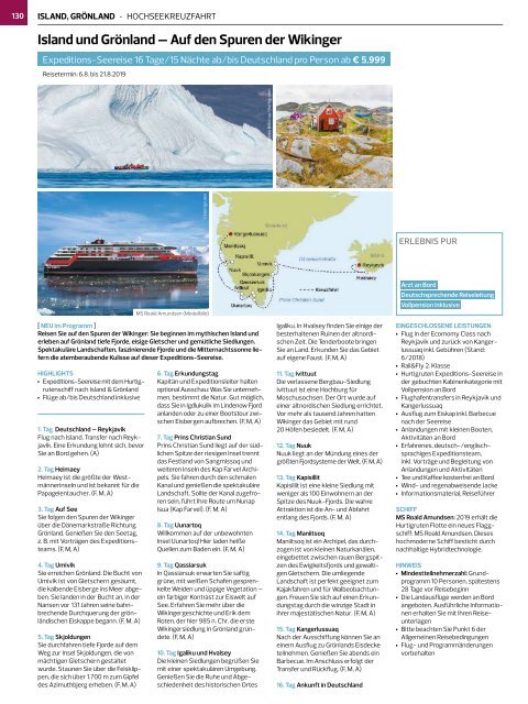 Gruppenreisen Winter 2018/19