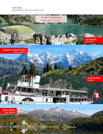 Swiss Trips - June to October 2018