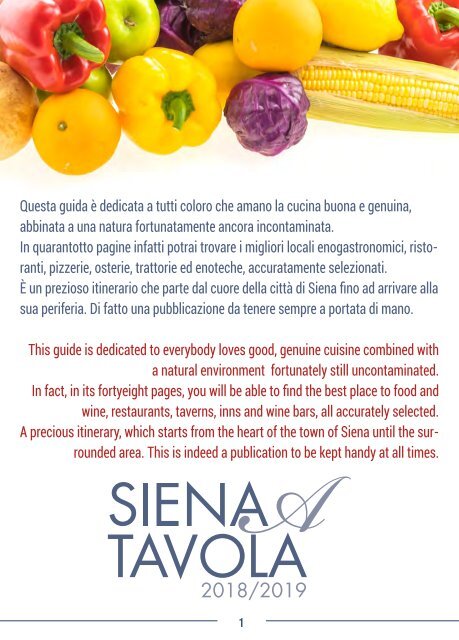 Siena a Tavola 2018