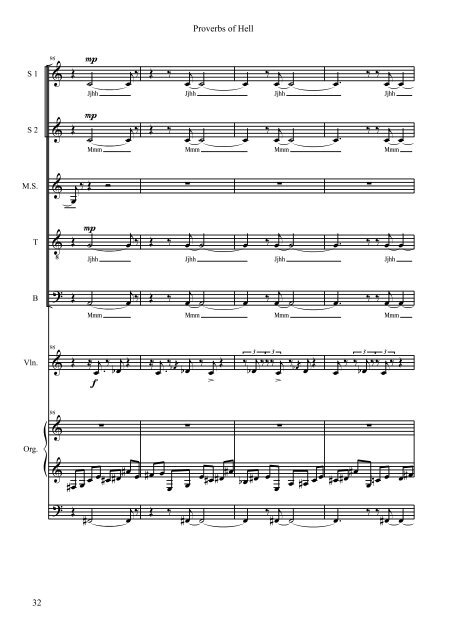 Colin Broom - Proverbs of Hell (Score)