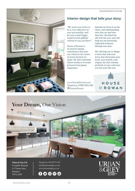 Surrey Homes | SH45 | July 2018 | Interiors supplement inside