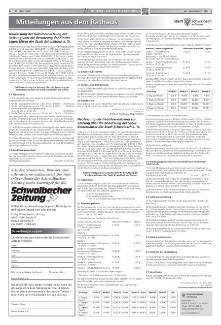 Schwalbacher Zeitung