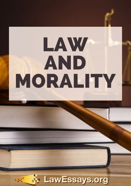Law and morality essay