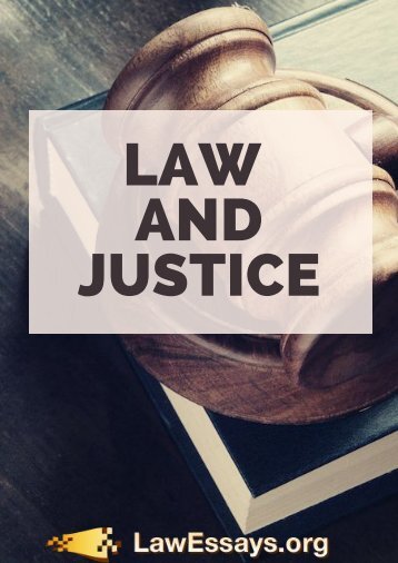 Law and Justice Essay Sample